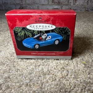 Hallmark Keepsake Ornament - Blue Corvette Convertible